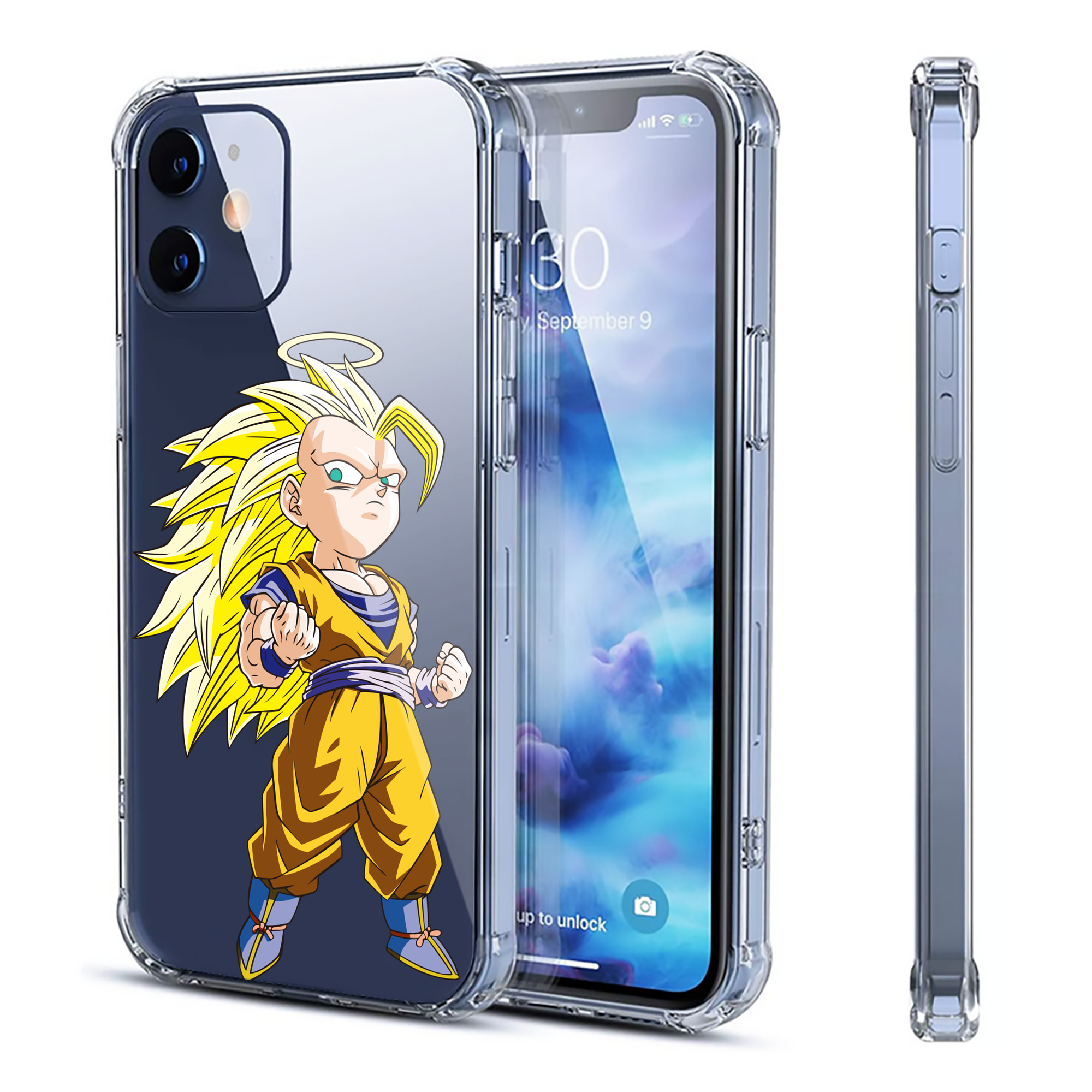 （画像用） ドラゴンボール 孫悟空（そん ごくう）Son Goku カカロット DRAGON BALL Kakarotto 【iPhone 12シリーズ対応】透明スマホケース（クリアソフトケース）